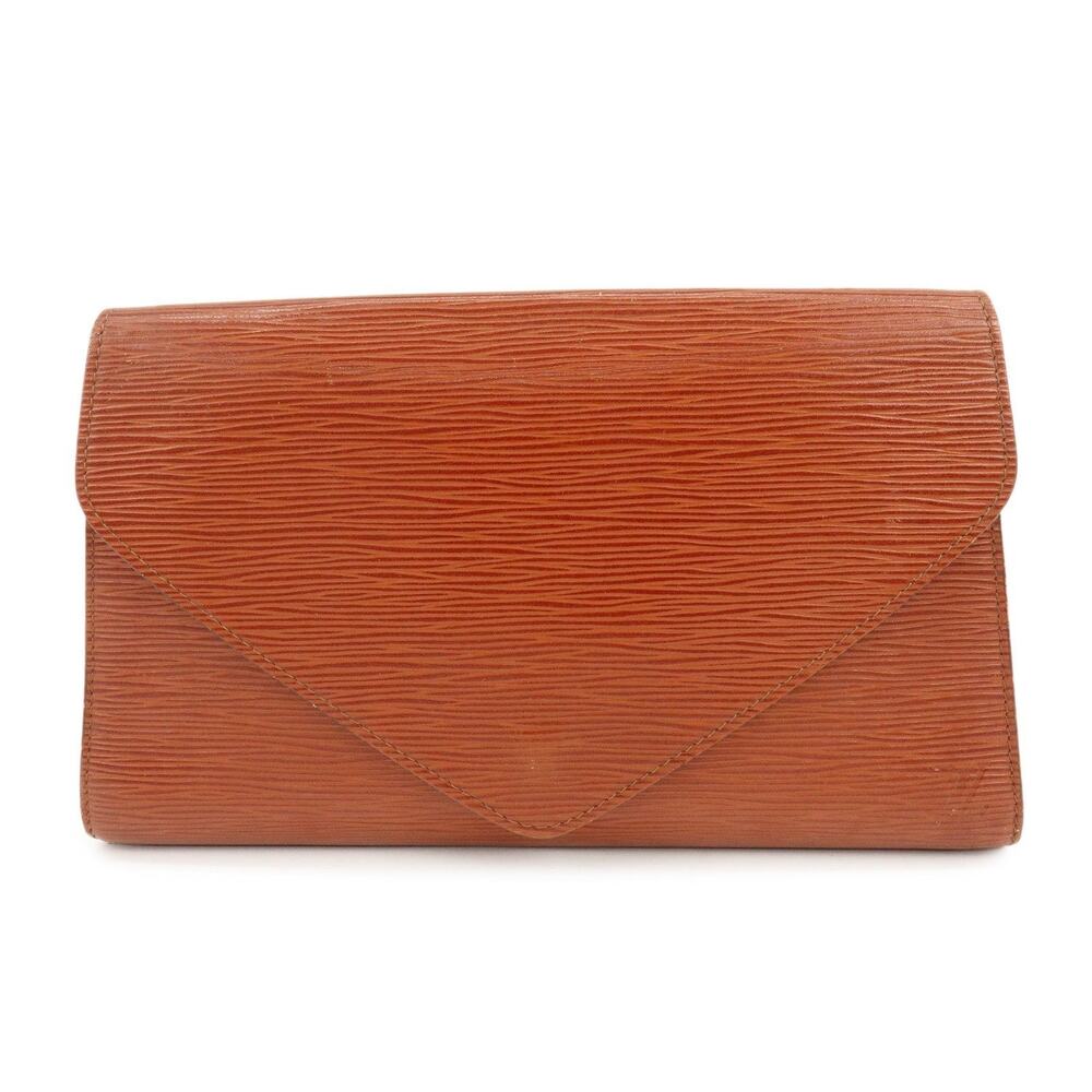 Louis Vuitton Epi Leather Art Deco Clutch Brown